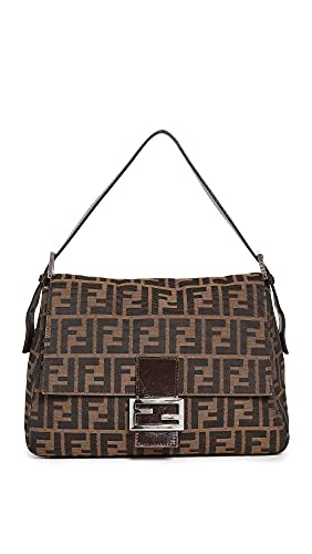 FENDI Women's Pre Loved Zucca Mamma Forever, Brown, One Size