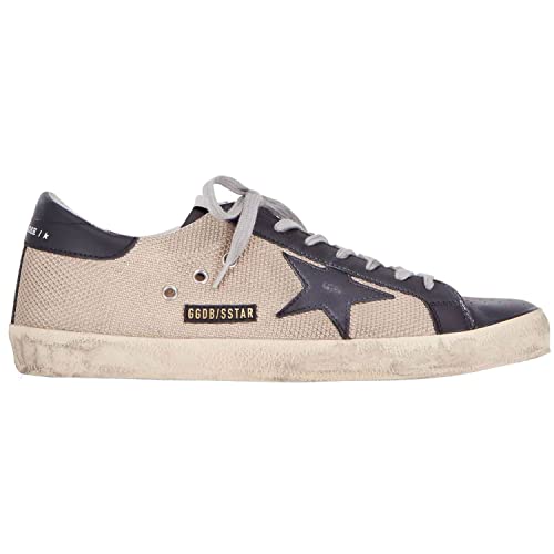 Golden Goose Super Star Net Upper Leather Toe Lacing Star and Heel Mens Sneakers Brown