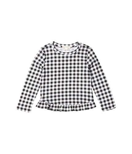 J.Crew Girl's Keegan Ruffle Hem Printed (ToddlerLittle KidsBig Kids) BlackWhite Little Kid