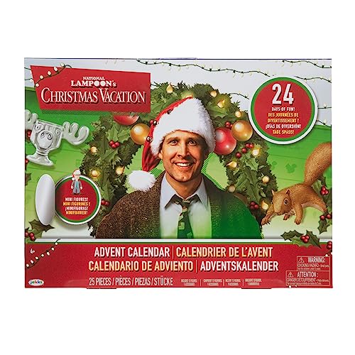 Jakks Holiday Christmas Vacation Advent Calendar for Kids & Family â Enjoy Days of Countdown Surprises! Delightful Inch Scale Figures & Accessories