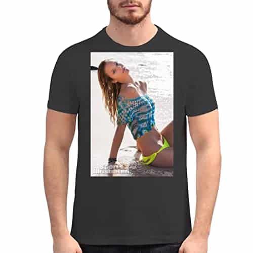 Kate Bock   Men's Soft Graphic T Shirt PDI #PIDP, Black, X Large