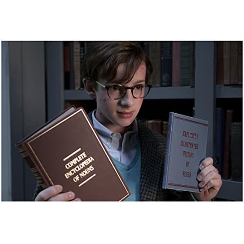 Louis Hynes Inch x Inch Photo A Series of Unfortunate Events (TV Series  ) Holding Up Two Books kn