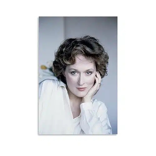 ORtte Meryl Streep Young And Charming Poster Canvas Wall Art Picture Prints Hanging Photo Gift Idea Decor Homes Artworks xinch(xcm)