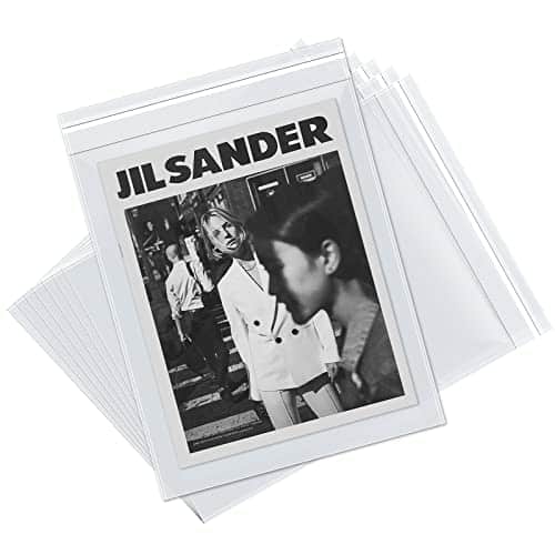 Pcs Clear Resealable Polypropylene Bags Self Seal Magazine Protectors for Collectors Clear Plastic Bags for Magazine Prints Photos Documents (x Inches with Inches Flap Flap)