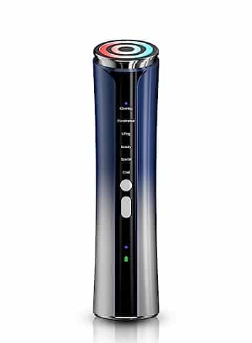 Radio Frequency Skin Tightening Machine Facial Massage Microcurrent Facial Device Light Therapy for Eye and Neck Wrinkles in Skin Care Device with Ice Cooling
