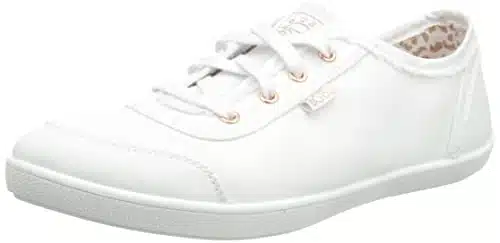 Skechers Womens Bobs B Cute Sneaker, White,