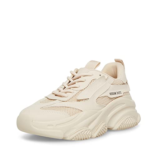 Steve Madden Women's Possession Sneaker, Bone,