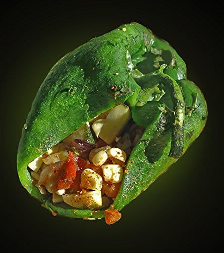Stuffed poblano chile