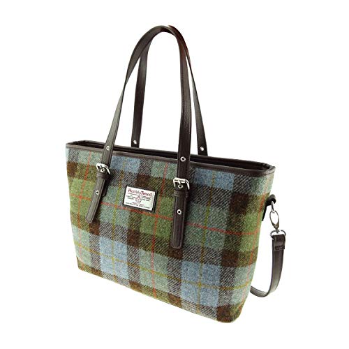 TARTAN TWEEDS Harris Tweed Large Tote Bag Spey LB, Col