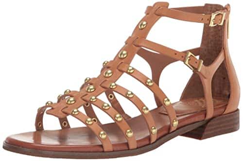 Vince Camuto Women's Krebelis Gladiator Sandal Heeled, Light Cognac,