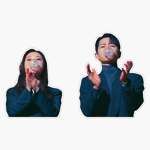 Vincenzo Kdrama Song Joong Ki Jeon Yeo Been Sticker Vinyl Waterproof Sticker Decal Car Laptop Wall Window Bumper Sticker