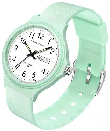 Women's Watch Waterproof Ladies Watches Sport Wrist Watch Nurse Analog Simple Minimalist Casual Watch Dress Wristwatch with Day Date White Black Pink Gold Green Purple