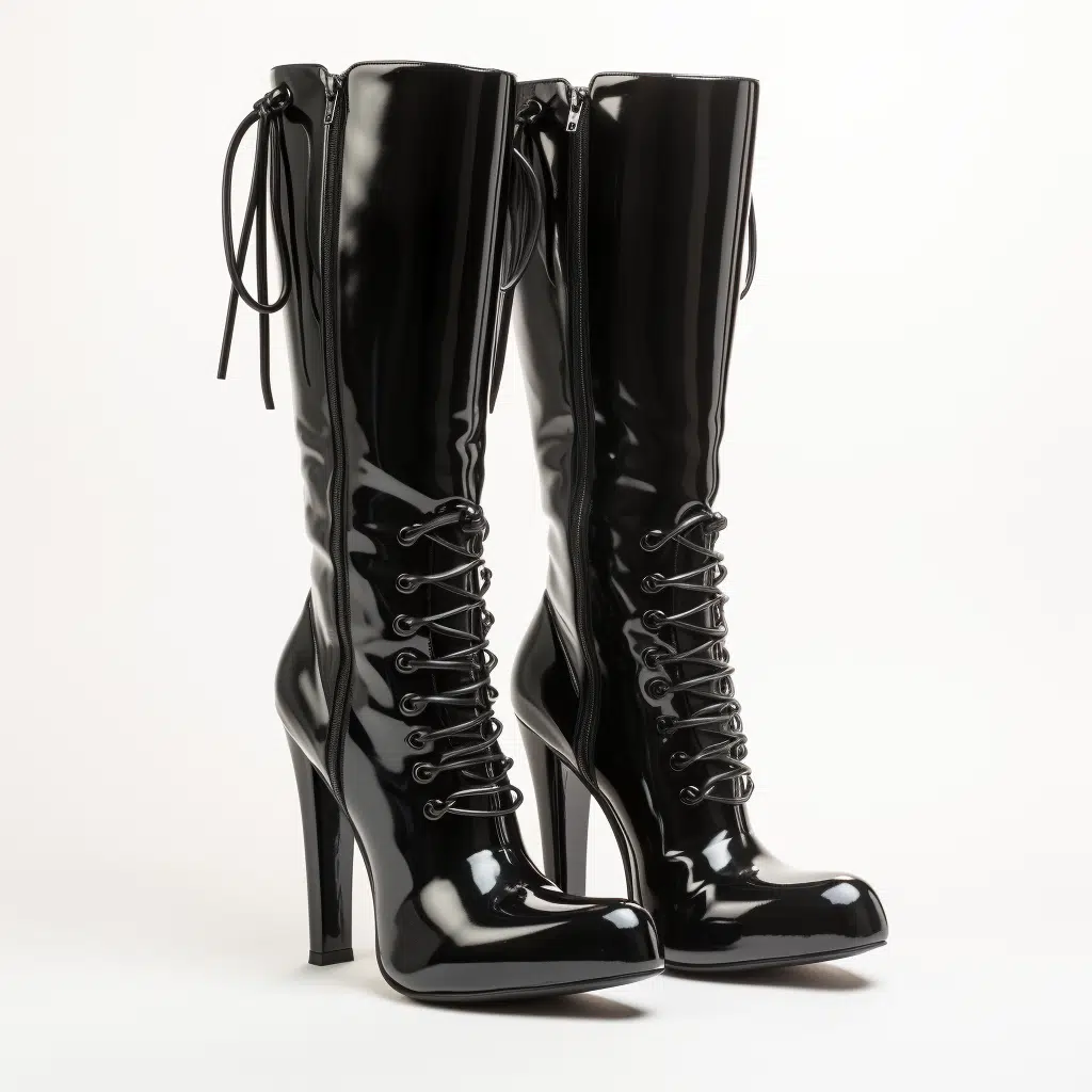black knee high boots