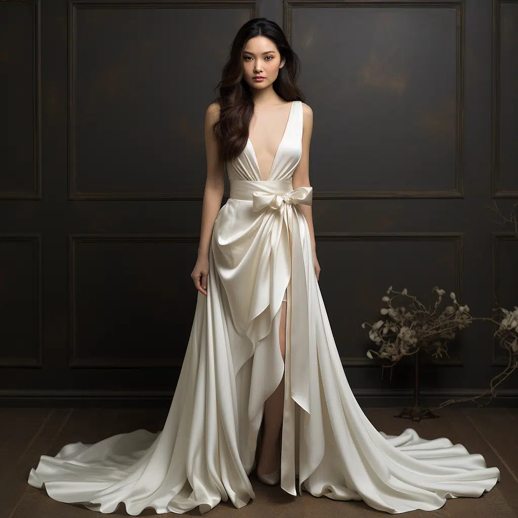 silk wedding dresses
