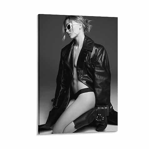 ANDUI Lily Rose Depp Model Singer Lovely Magazine Beauty Fashion Poster Wall Art Picture Painting Poster Canvas Print Posters Artworks Bedroom Living Room Decor xinch(xcm)