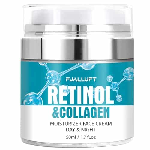Advanced Anti Aging Retinol Cream for Face   Diminishes Wrinkles, Fine Lines, and Age Spots for Men & Women   Day & Night Hydrating Acid with Collagen and Hyaluronic Acid Moisturizer