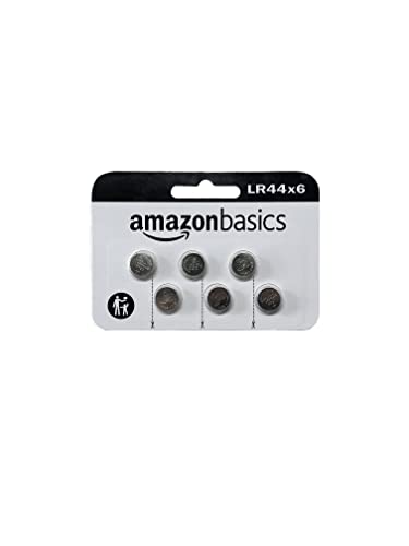 Amazon Basics Pack LRAlkaline Button Coin Cell Battery, Volt, Long Lasting Power, Mercury Free