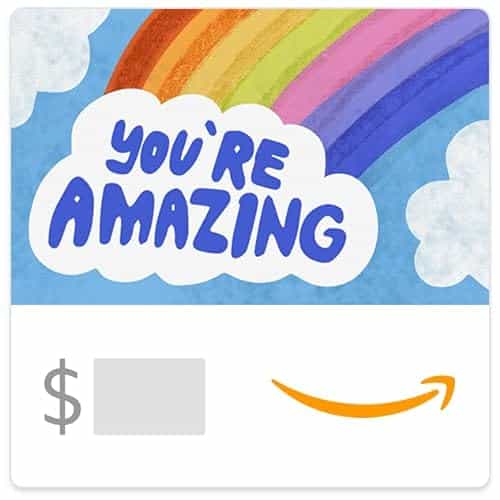 Amazon eGift Card   You're Amazing! Rainbow Design