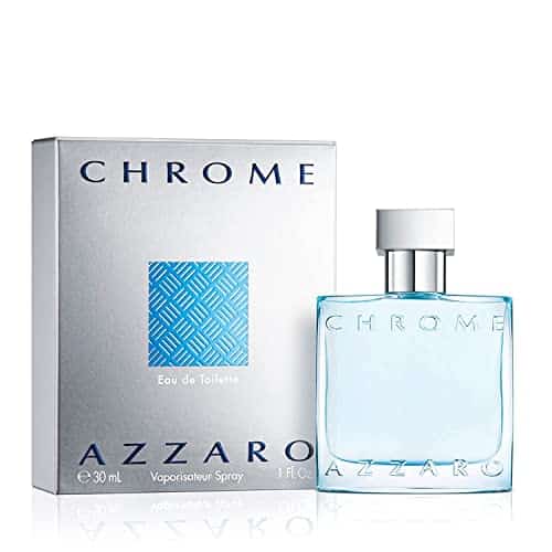 Azzaro Chrome Eau de Toilette   Fresh Aquatic Mens Cologne   Citrus, Woody, Musky Fragrance  Fresh Everyday Wear   Classic Summer Beach Scent   Luxury Perfumes for Men   Travel Size, Fl. Oz