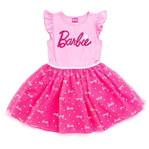 Barbie Little Girls Tulle Dress Pink