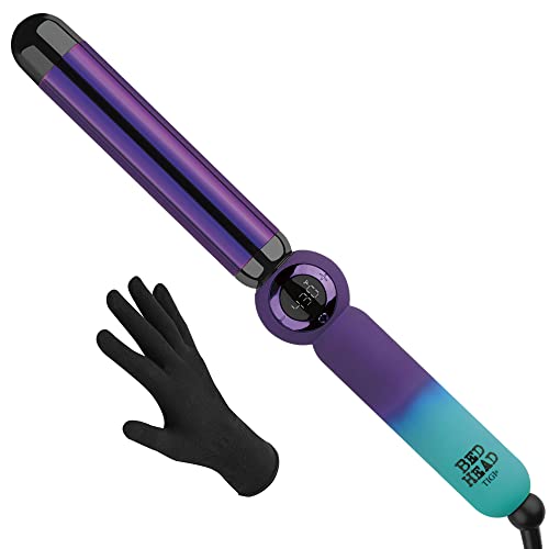 Bed Head Rough Volume Digital Hair Curling Wand  Fast Heat Up and Massive Shine, (in)