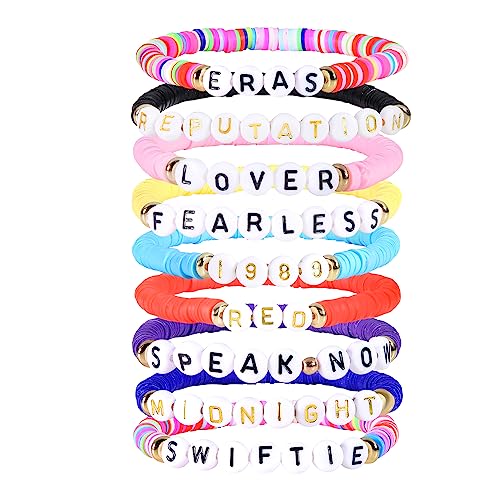 COTATI TS Friendship Bracelets SWIFTIES Eras Tour Concert Evermore Anti Hero Midnight Folklore Fearless Reputation Speaknow Lover Album Jewelry (Pcs Album Bracelets)