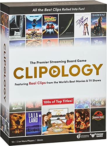 Clipology Game   The Premier Streaming Board Game Featuring Real Clips From The World's Best Movies & TV Shows  Movie Trivia Game