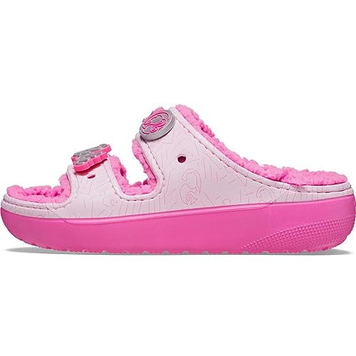 Crocs Unisex Classic Barbie Cozzzy Platform Sandals  Fuzzy Slippers Slide, Electric Pink, Numeric_ Men