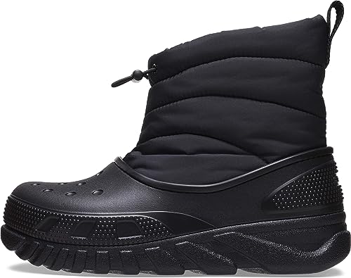 Crocs Unisex Duet Max Boots Snow, Black, Numeric_ Men