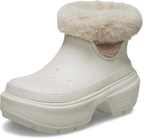 Crocs Unisex Stomp Lined Boots Snow, Stucco,  Men