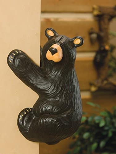 DEMDACO Bearfoots by Jeff Fleming Climber Bear Grand Black Bear x Hand cast Resin Figurine Sculpture