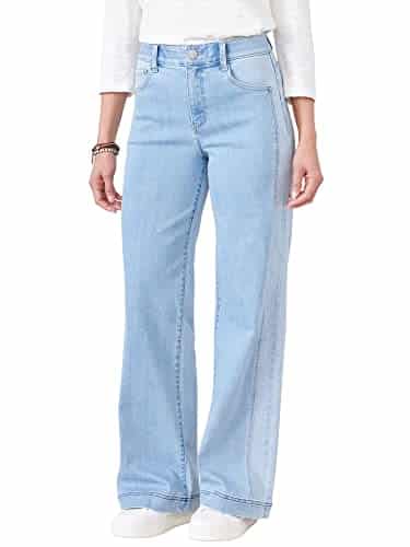 Democracy Women's Ab Solution Skyrise Wide Leg, Eco Friendly, Blue,