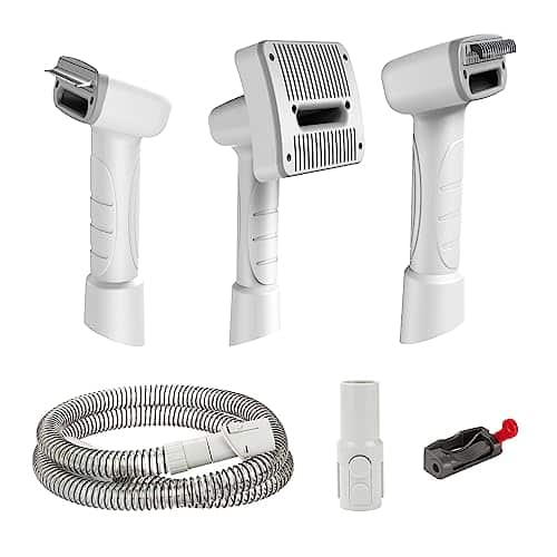 Dog Grooming Vacuum Attachment Kit, Pet Vacuum Brush for Shedding Grooming with Slicker Brush, Dematting Brush and Deshedding Brush for Cat Dog Hair Remover, for Dyson VVVVVV