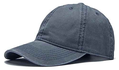 Edoneery Men Women Baseball Cap Low Profile Adjustable Washed Cotton Golf Dad Hat Dark Gray