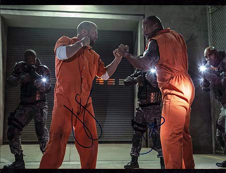FATE OF THE FURIOUS (Jason Statham & Dwayne Johnson) xCast Photo Signed In Person