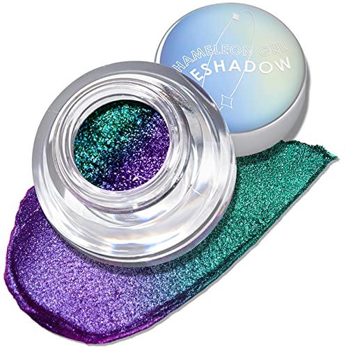 FOCALLURE Chameleon Cream Eyeshadow,Intense Color Shifting Creamy Eye Shadows,Highly Pigmented Metallic,Shimmer,Multi Reflective Finishes,Sirens Whispers