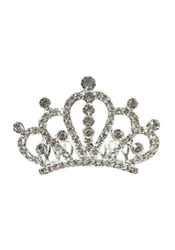 FUN Costumes Breakfast at Tiffany's Sparkling Silver Tone Tiara Crown Standard
