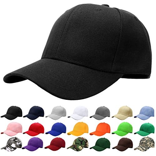 Falari Baseball Cap Adjustable Size for Running Workouts and Outdoor Activities All Seasons (pc Black)