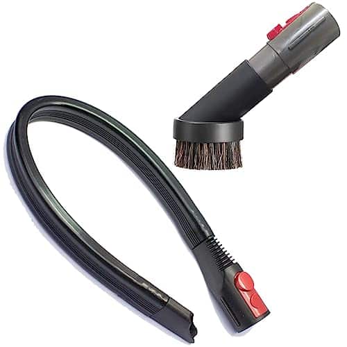 For Dyson VVVVVFlexible Crevice Tool & Horsehair Dust Brush   Perfect for Cleaning Dryer Vent, Car Detailing & Small Spaces  Household Cleaning Vacuum Attachments