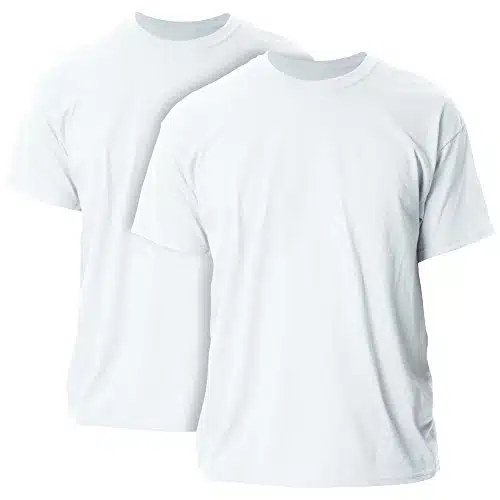 Gildan Adult Ultra Cotton T Shirt, Style G, Multipack, White (Pack), X Large