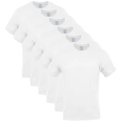 Gildan Men's Crew T Shirts, Multipack, Style G, White (Pack), Medium