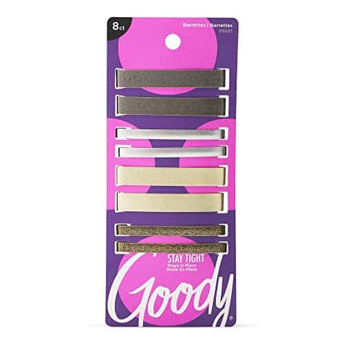 Goody Hair Barrettes Clips   Count, Assorted Colors   Slideproof and Lock In Place   Suitable for All Hair Types   Pain Free Hair Accessories for Men, Women, Boys, and Girls   All Day Comfort