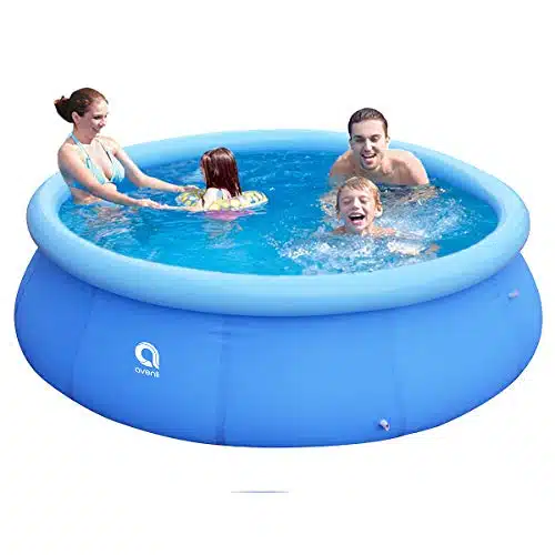 Inflatable Top Ring Swimming Pools for Adults Outdoor Easy to Set Kids, Kiddie Pool ï¼Â± ft X inï¼ Blue