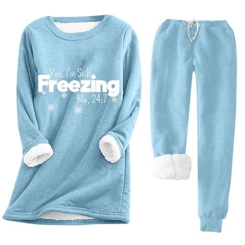 JDHUFEI black of friday deals sweatshirts sales cyber of monday deals omens Piece Outfits Winter Tracksuits Sweatsuits Fashion Crewneck Sherpa Sweatshirt Fuzzy Fleece Sweatpants Sets