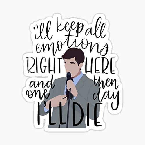 John Mulaney Sticker   Sticker Graphic   Auto, Wall, Laptop, Cell, Truck Sticker for Windows, Cars, Trucks