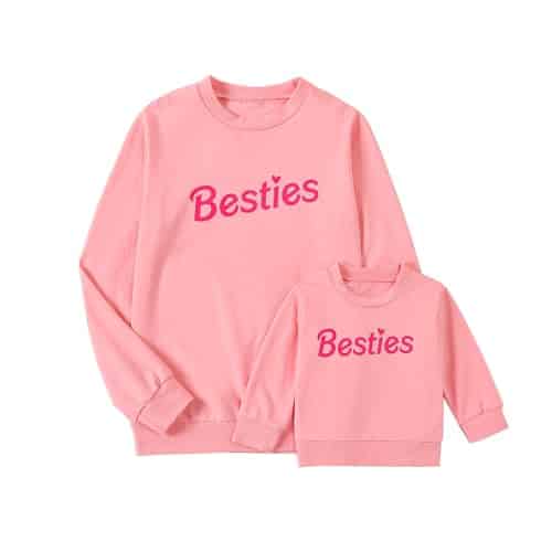 Karwuiio Mommy and Me Family Matching Outfits Halloween Pumpkin Print Sweatshirt Long Sleeve Pullover Tops (Baby, Style , onths)