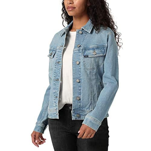 Lee Womens Legendary Rider Denim Jacket Sunday Light X Large