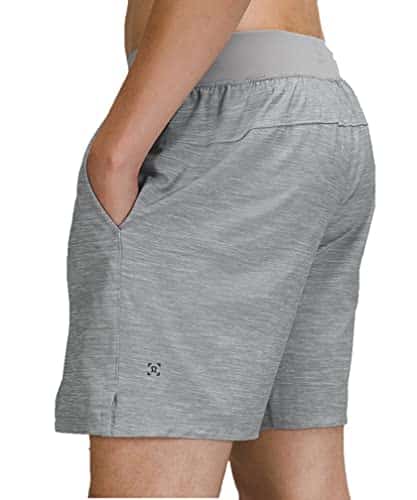Lululemon Athletica Men's T.H.E. Short in Linerless (in Heather Allover Sea Salt Light Cast (Linerless), L, l)