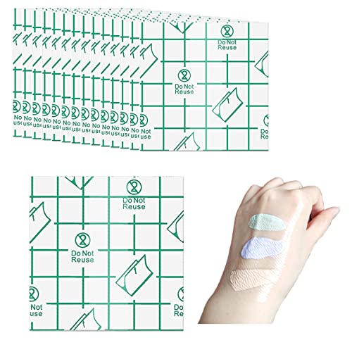 Makeup Mixing Palette Pcs Disposable Adhesive Makeup Mixing Tray Makeup Hand Palette Makeup Artist Must Haves Makeup Artist Supplies Transparent Waterproof Makeup Tape for Women Girls (x Inch)