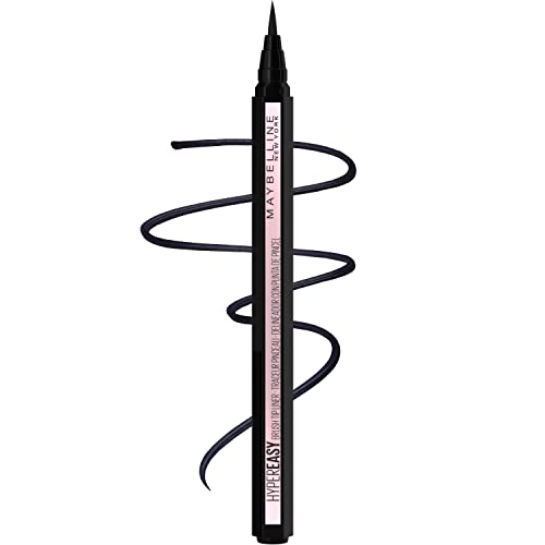 Maybelline Hyper Easy Liquid Pen No Skip Eyeliner, Satin Finish, Waterproof Formula, Eye Liner Makeup, Pitch Black, Fl; Oz